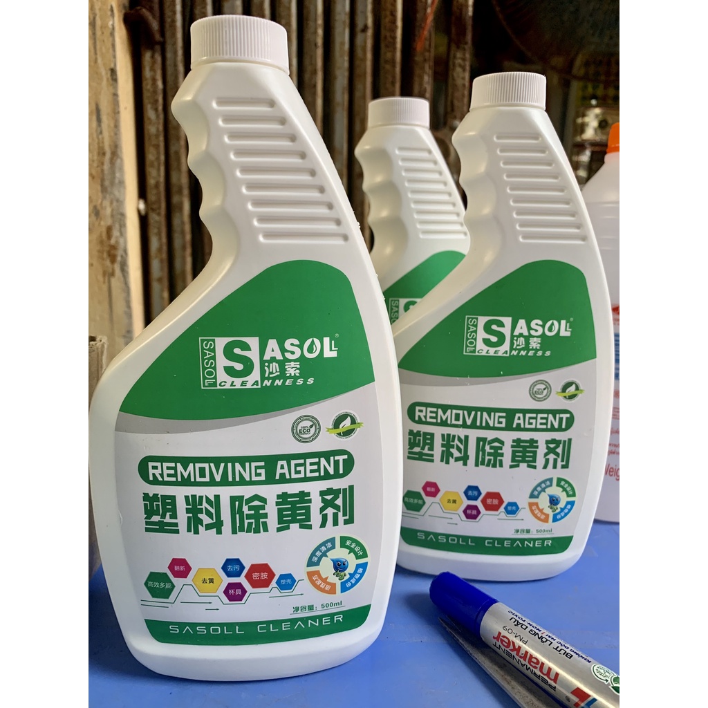Dung dịch nước tẩy nhựa ố vàng chai 500ml