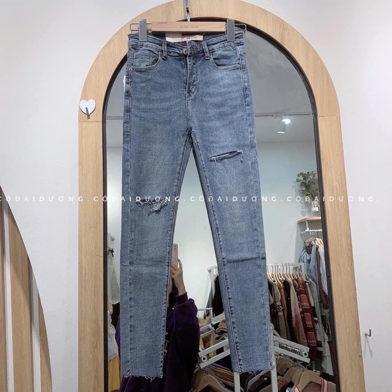 Quần Jean Ôm  Quần Dãn Rách  Quần bò Rách Dãn
