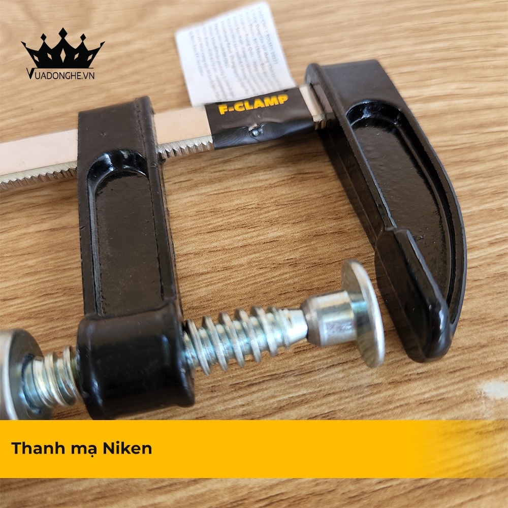 Cảo Chữ F Cán Gỗ TOLSEN 10123 Chính Hãng Mạ Niken - Vua Đồ Nghề