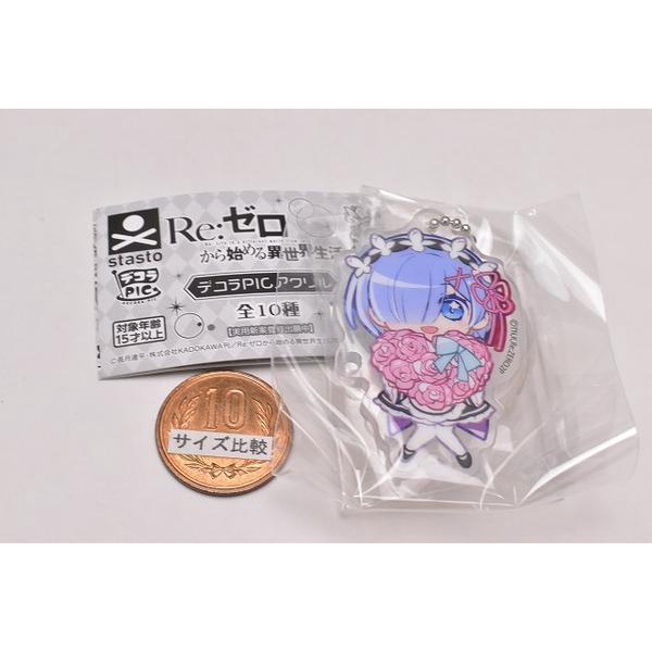 Đồ chơi Gacha móc khóa mô hình Re:ZeRo có đế 6cm cập nhật thường xuyên HIMECHAN