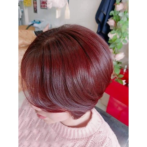 1 tuýt mầu nhuộm cân bằng hương thơm cafe. lên mầu chuẩn pom.cân bằng