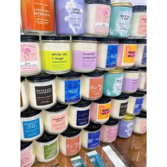 Nến Thơm 1 Bấc, Nến Thơm Bath & Body Works 198g - Nhiều mùi hot