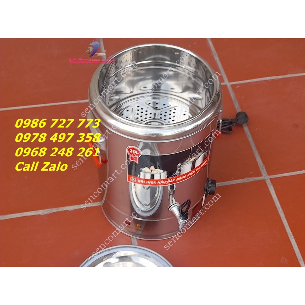Nồi điện nấu phở, nấu nước dùng 15L, 25L inox 2 lớp siêu dày chắc chắn