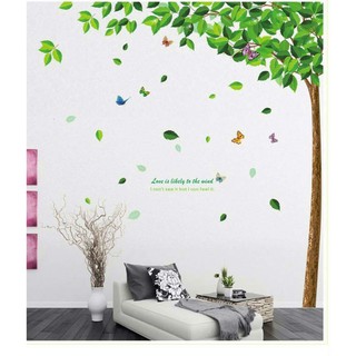 Decal dán tường cây xanh 1