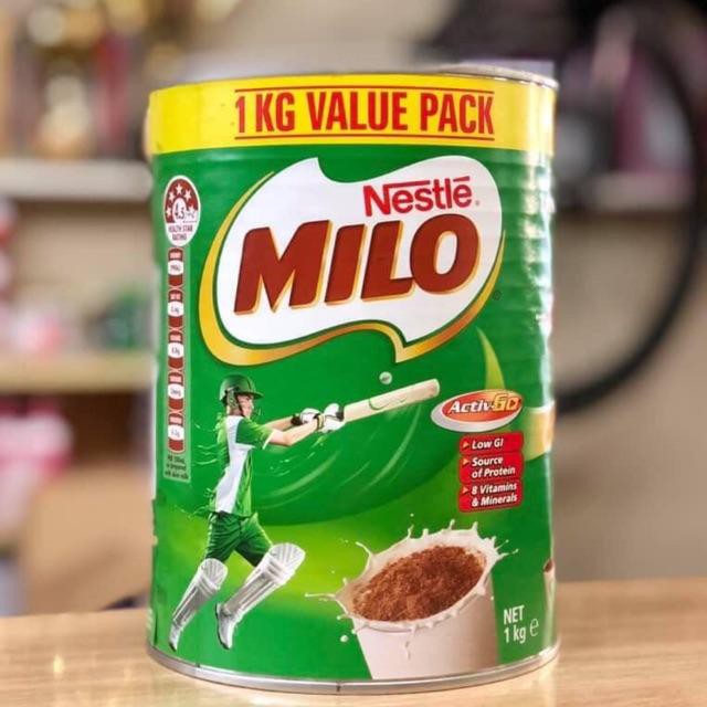 Milo Úc - Sữa Nestle Milo Úc 1kg cho nhiều lứa tuổi (Hộp thiếc) date mới 2022 ANVISHOP