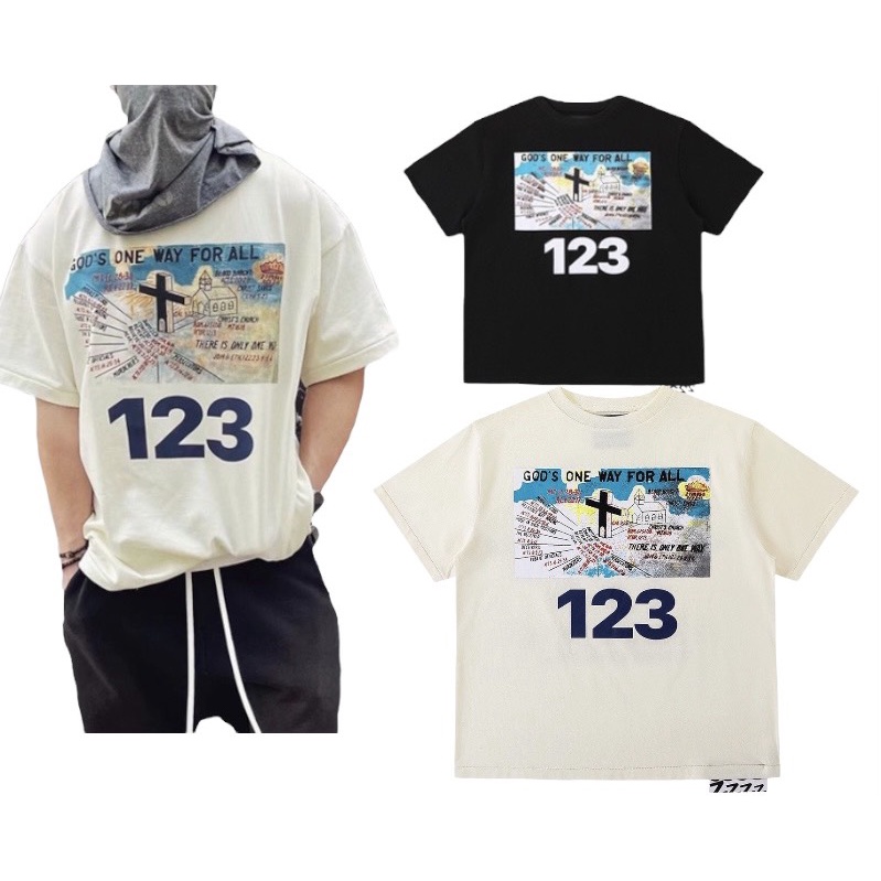 Áo Tee RIVINGTON roi Rebis 123 One Way Oversized T-Shirt, Áo thun 123 oversized