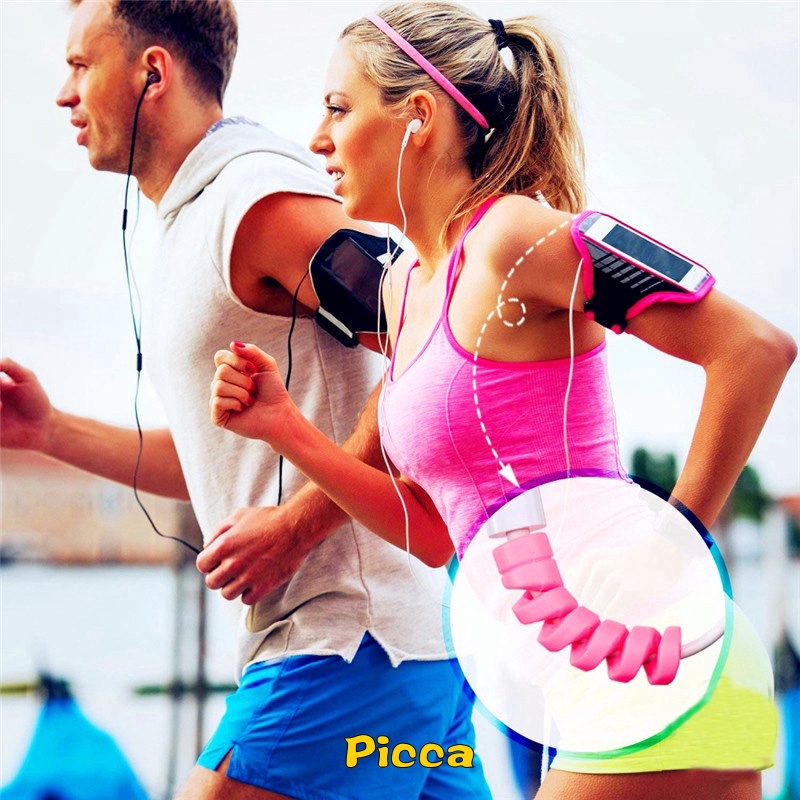 1 Đầu Bọc Bảo Vệ Dây Cáp Sạc Truyền Dữ Liệu USB Bằng Silicon Hình Xoắn Ốc Thông Dụng Cho IPhone Android