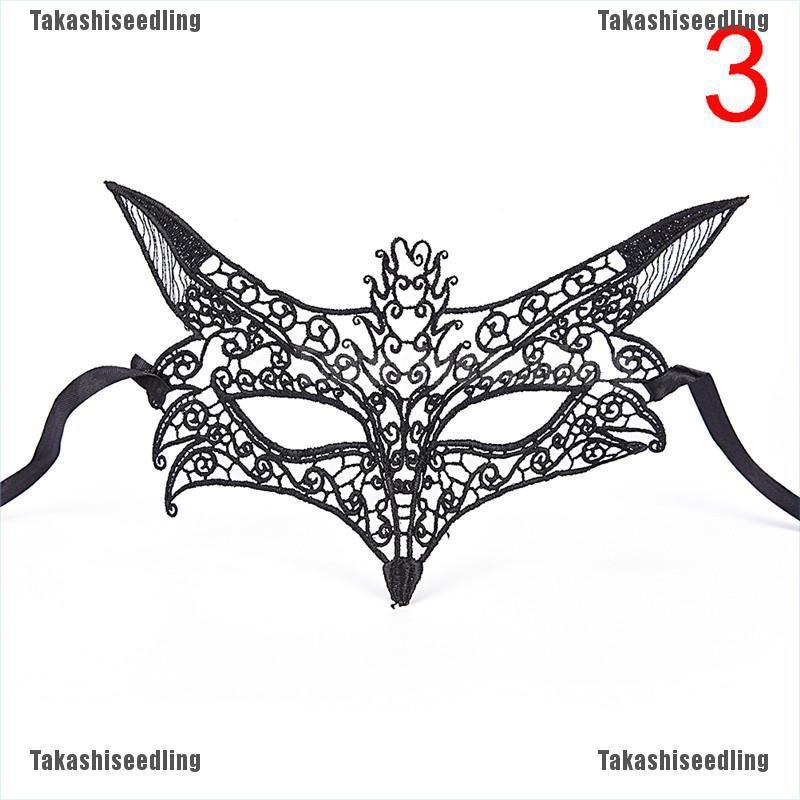 Mặt Nạ Ren Đen Hóa Trang Độc Đáo