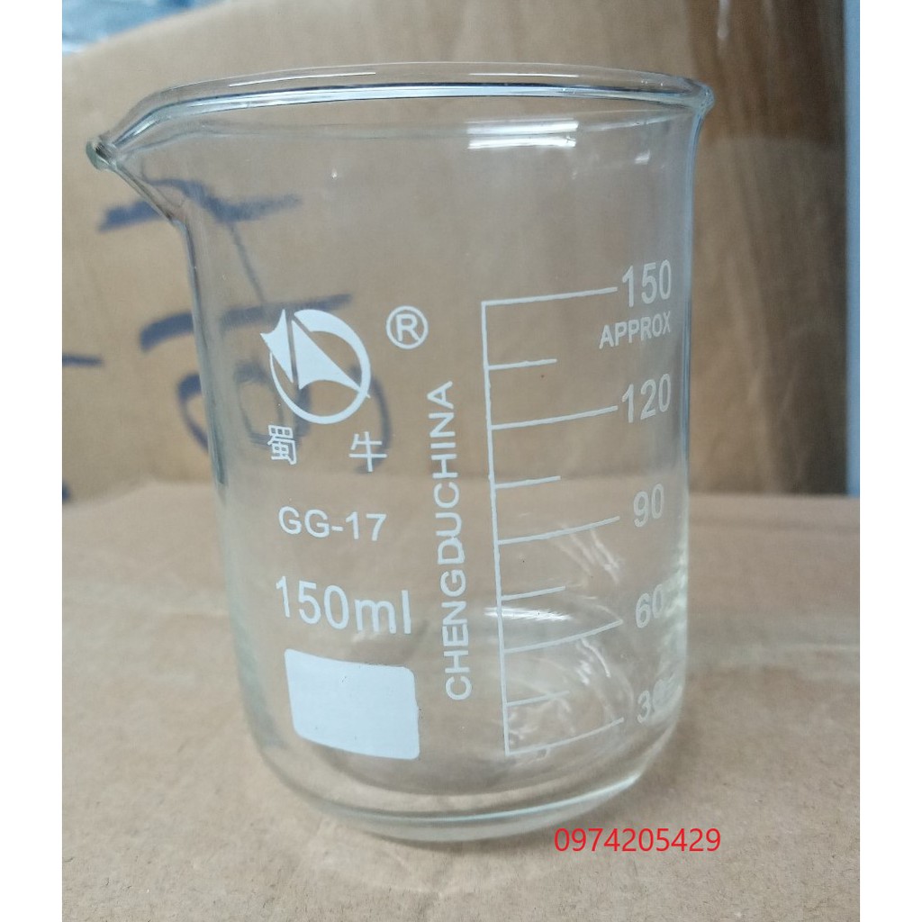 Cốc đong thủy tinh thí nghiệm từ 5ml đền 200ml