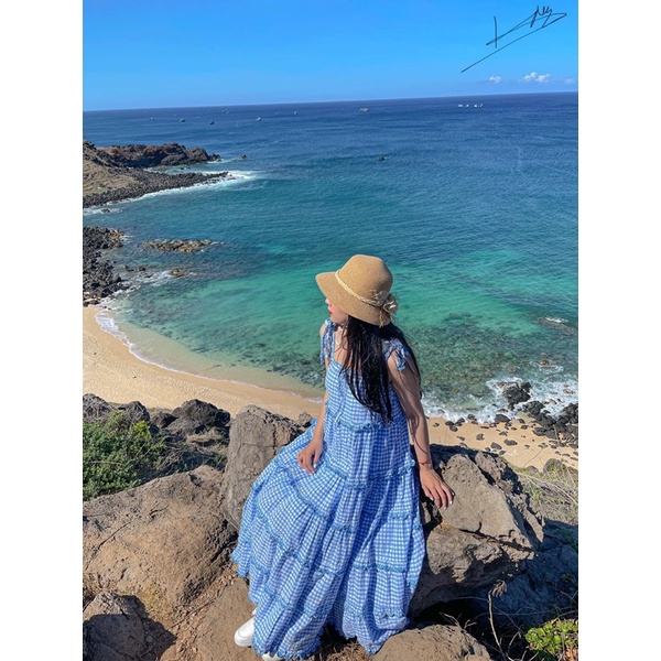 Váy Boho 2 dây vintage