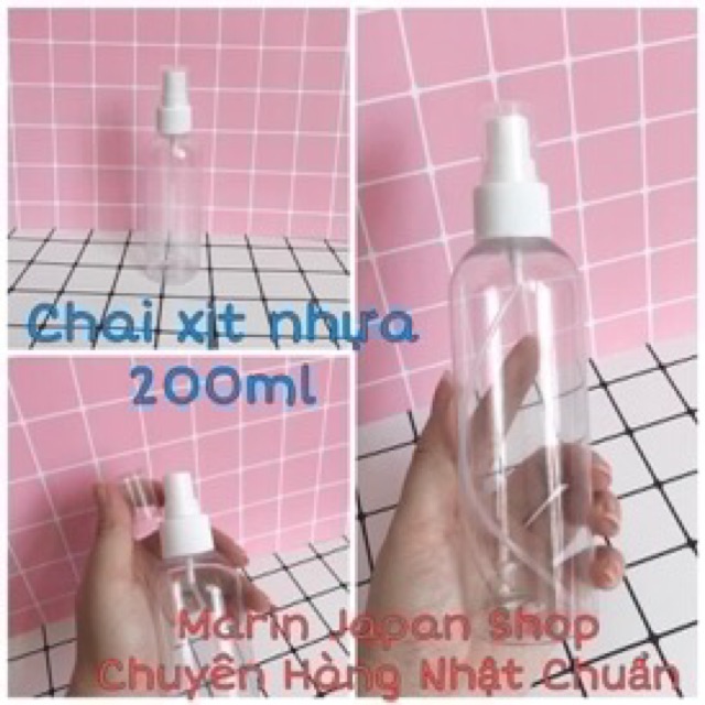 Bình xịt và bình nhấn chiết mĩ phẩm từ 50ml,100ml,200ml ,500ml