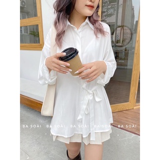 Sơ mi thắt eo ba soai