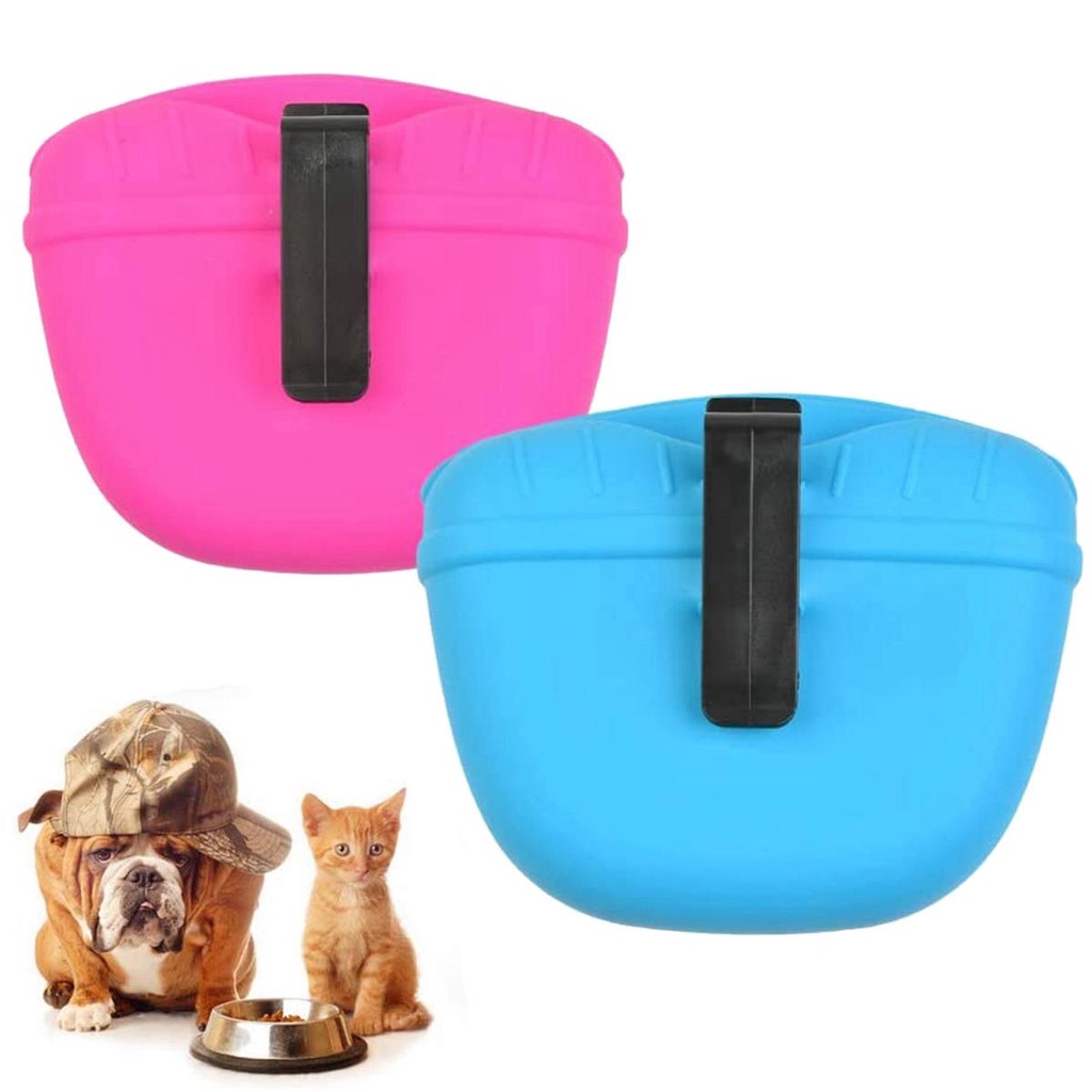 Túi Silicone Đeo ThắT Lưng Để ĐựNg Đồ Cho Thú Cưng