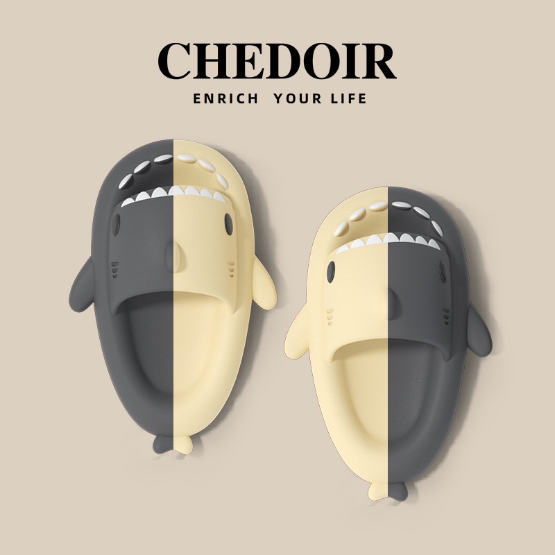 Dép Sandal Thể Thao Chống Trượt Hình Cá Mập Thế Hệ Thứ Hai Thời Trang Mùa Hè Cho Cặp Đôi