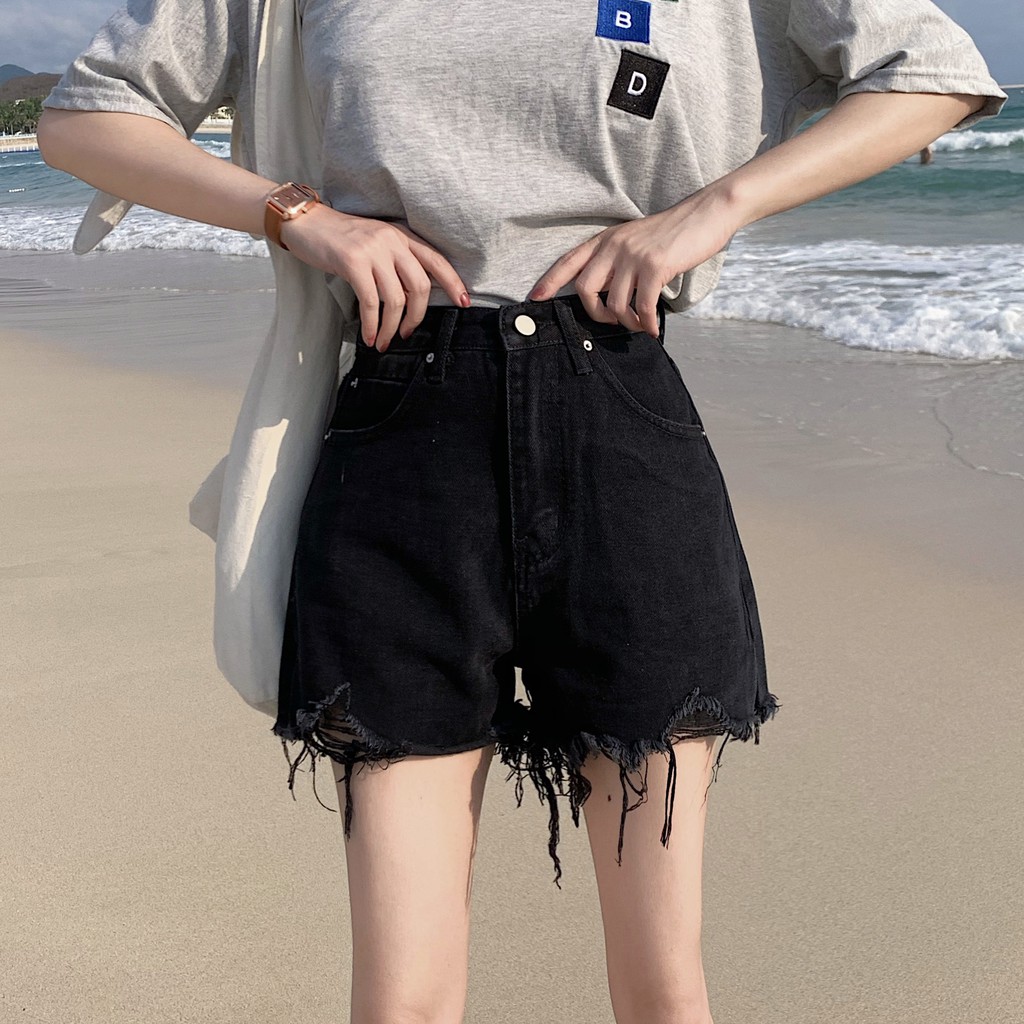 Quần Short Jean Nữ Phong Cách Hàn Quốc