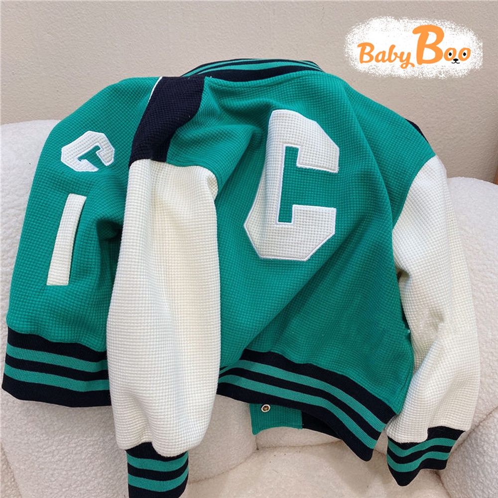 Áo Bomber Bé Trai Áo Khoác Bóng Chày Chất Dày Dặn Thời Trang Dễ Phối Đồ - BabyBoo