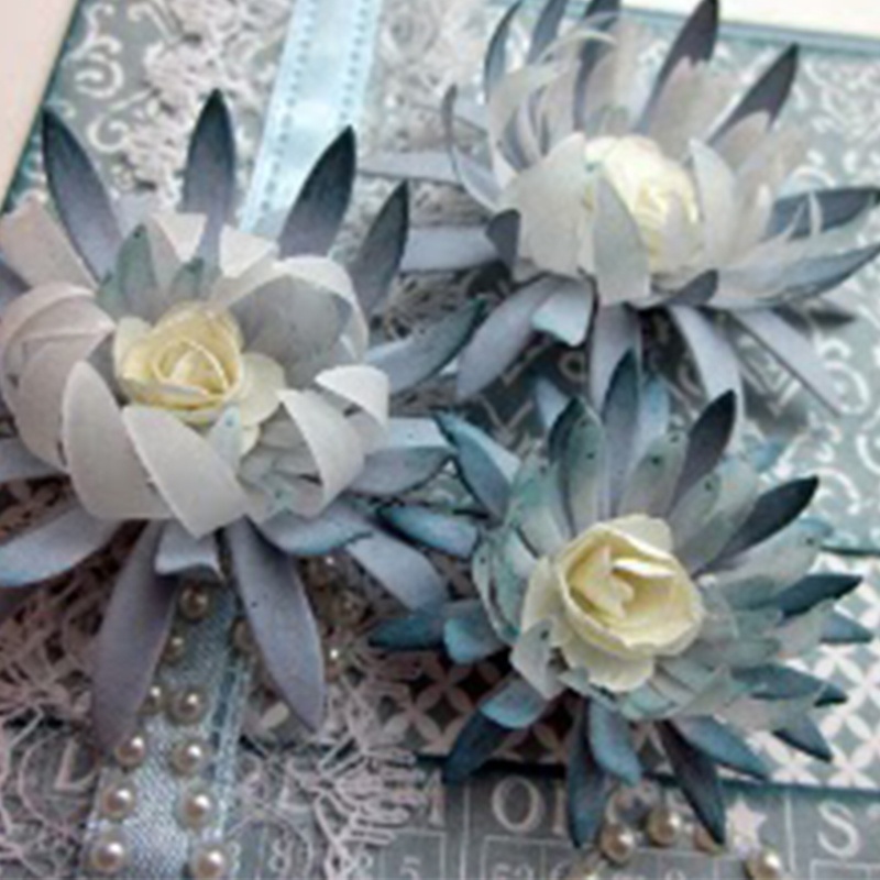 Aoto Khuôn Cắt Giấy Kim Loại Hình Hoa Cúc Nhiều Kiểu Dáng Xinh Xắn