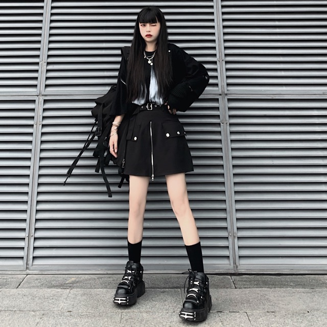 Quần giả váy khoá giữa ( tặng kèm thắt lưng) | BigBuy360 - bigbuy360.vn