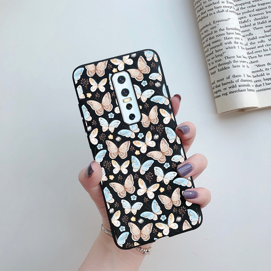Ốp Điện Thoại TPU Silicone Mềm Hình Mèo Xinh Xắn Cho VIVO V17 Pro 1910
