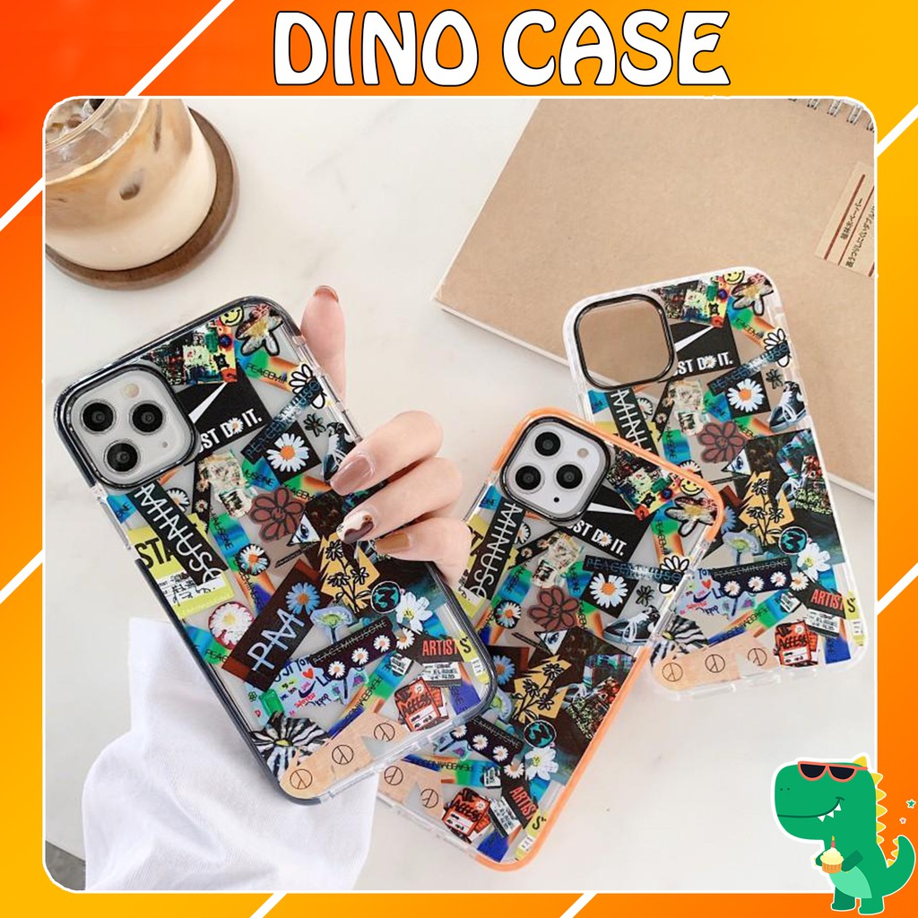 Ốp lưng iphone PM Artist Chất PM Cao Cấp Chống Trơn Trượt 6/6s/7plus/8/8plus/x/xs/xs max/11/11 promax DT02 Dino Case