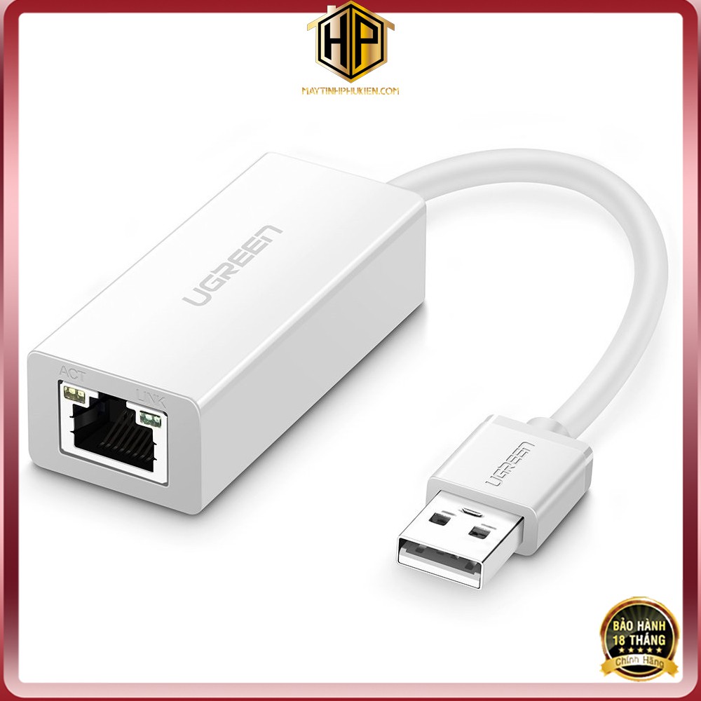 USB 2.0 to Lan RJ45 dành cho PC, Macbook chính hãng - Ugreen 20253