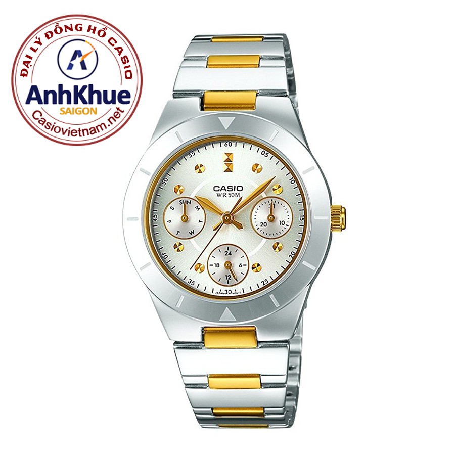 Đồng Hồ Nữ Casio STANDARD LTP-2083SG-7AV DÂY KIM LOẠI