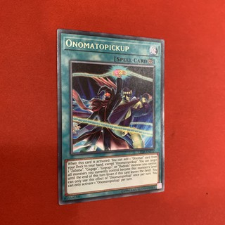 [Thẻ Bài Yugioh Chính Hãng] 'Onomatopickup'