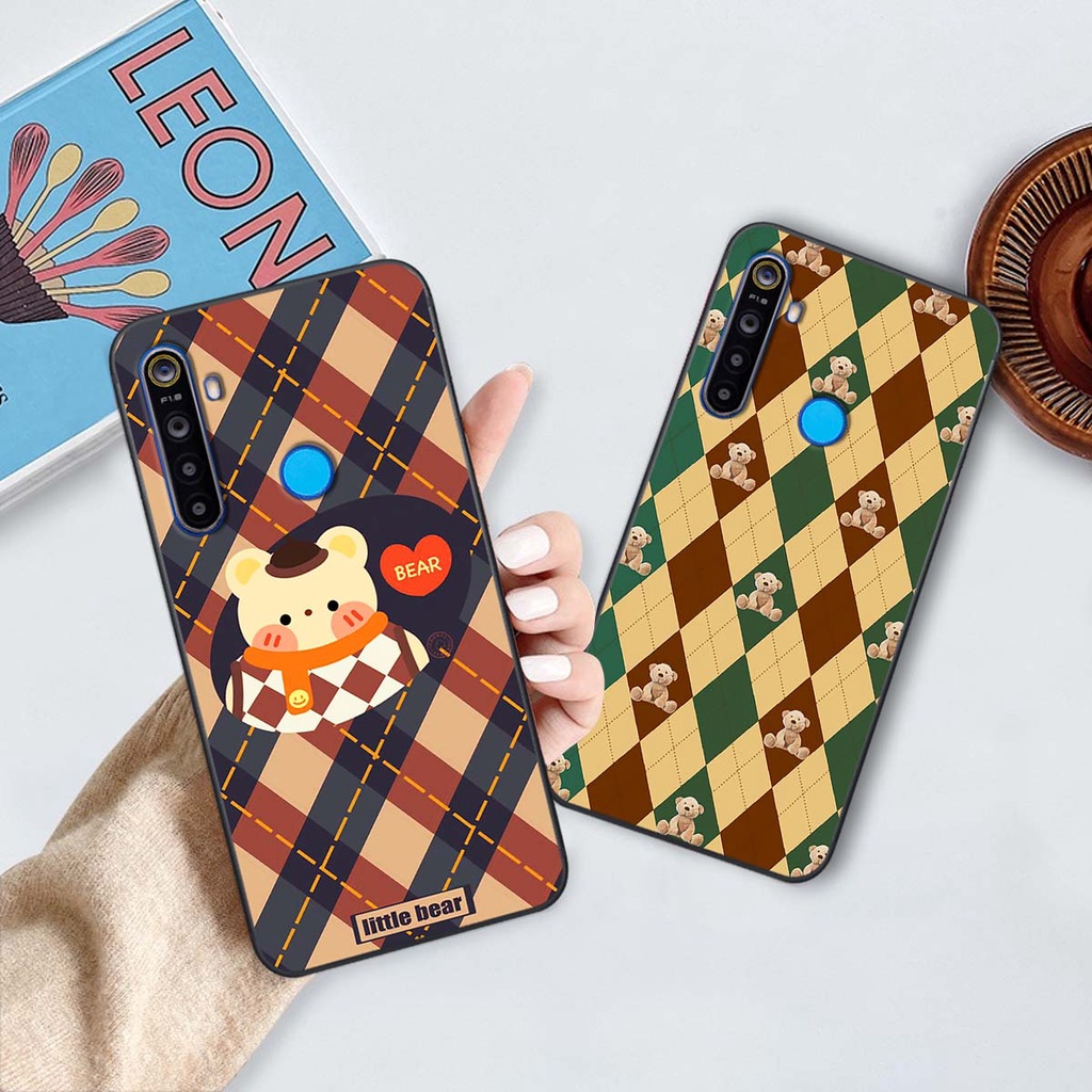 Ốp Realme 5 / 5 Pro / C3 họa tiết hoa, gấu thời trang, ốp dẻo bền đẹp