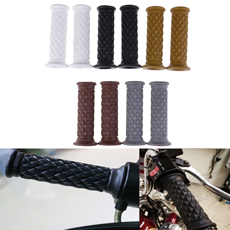 [newwellknown 0610] available hot retro cafe racer parts rubber motorbike grip for moto handlebar