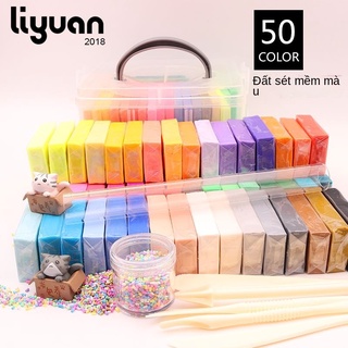❆✠✶Đất sét màu đất sét mềm gốm đất nặn búp bê vật liệu làm bằng tay gói plasticine trẻ em bộ dụng cụ tự làm bằng tay