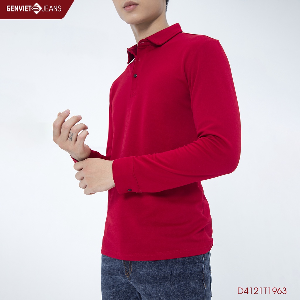 Áo Thun Polo Dài Tay Nam Genviet D4121T1963
