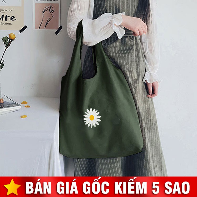 TÚI VẢI FASHION PHỐI CÚC HỌA MI P1592