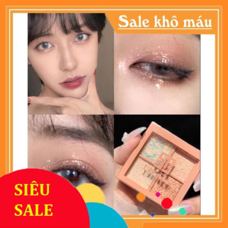 ( Siêu Sỉ Tốt ) Phấn Mắt Nhũ 4 Ô DIKALU GLINTBOMB Chính Hãng Nội Địa Nội Địa Mùi Beauty