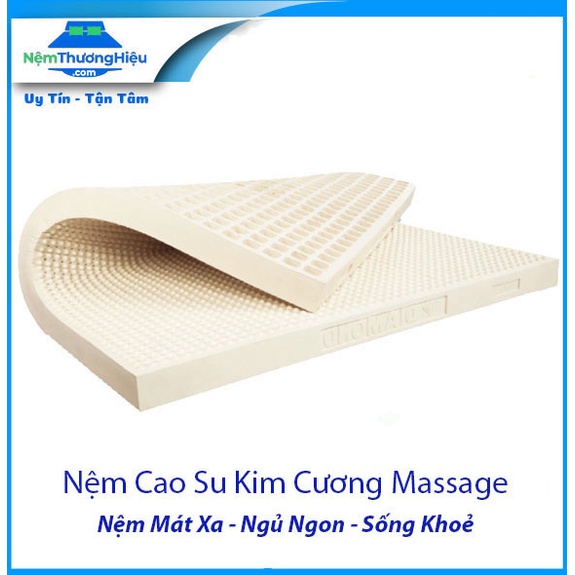 Nệm Massage Kim Cương - 100% Chính Hãng - Giá Giảm Đặc Biệt - Tặng 02 Gối Cao Su Kim Cương