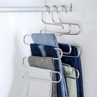 Móc treo quần 5 tầng inox