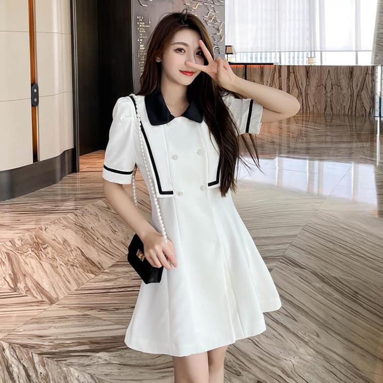 Đầm dạo phố phong cách phối nút Xuka Dress