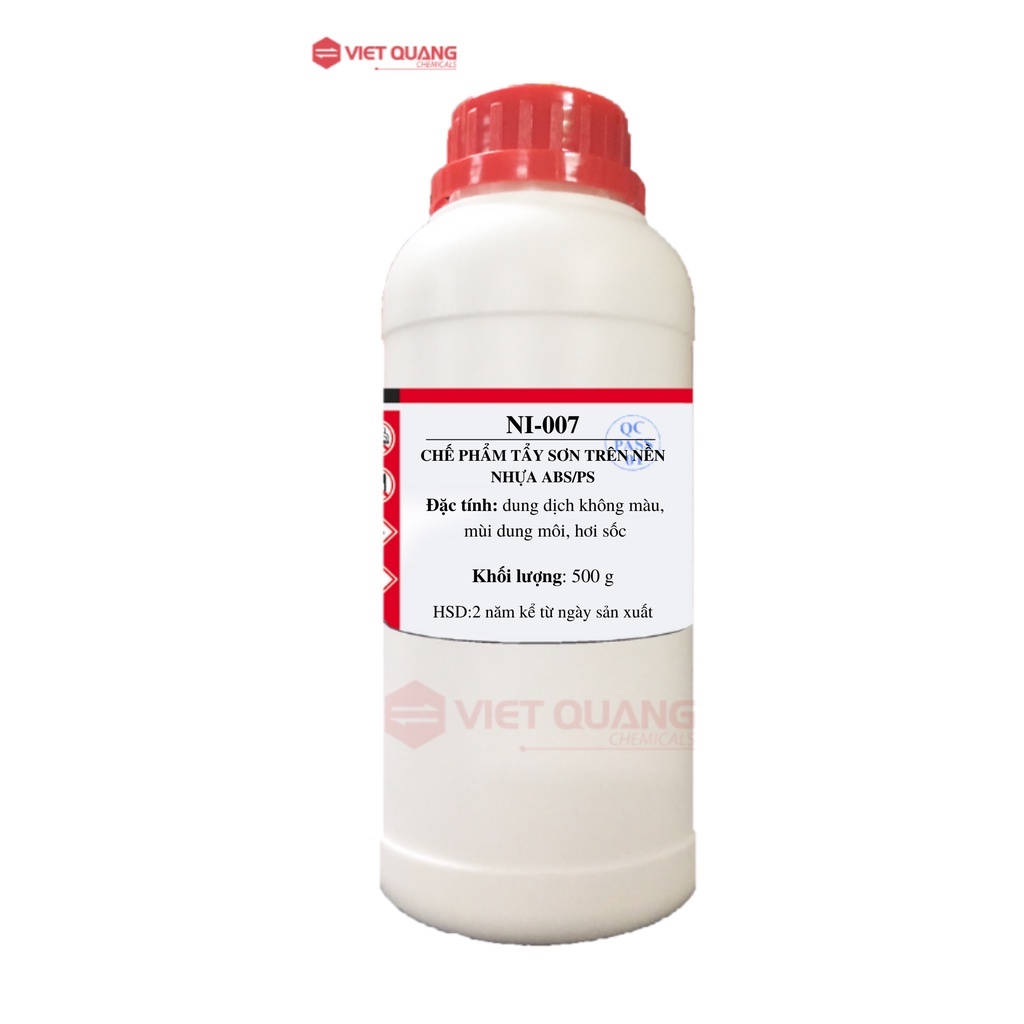 Chế phẩm tẩy sơn trên dàn áo xe máy, nền nhựa ABS/PS, NI-007, Vietquangchemicals