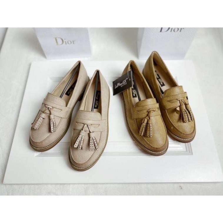 TOP NGÀNH HÀNG  Giày loafer da mềm đế bệt chất cực đẹp mà êm, mẫu moca lười chuẩn size, dễ phối đồ 4588