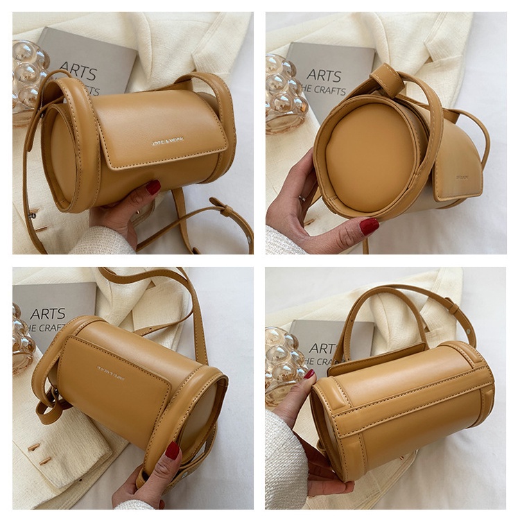 Túi Đeo Chéo Hình Trụ Thời Trang Hàn Quốc Cho Nữ