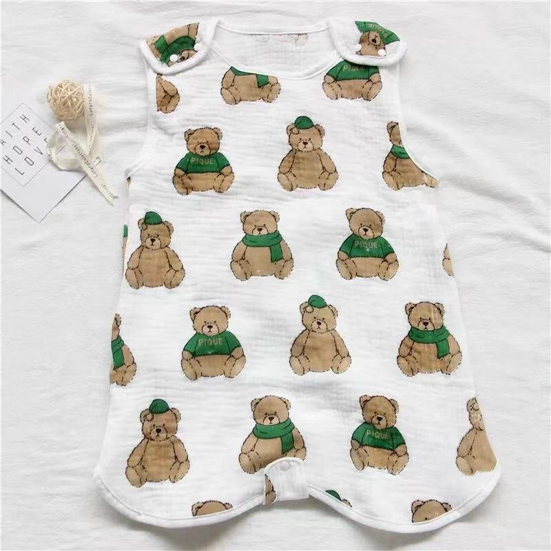 Túi ngủ xô Muslin giữ ấm bụng giữ ấm bụng cho bé