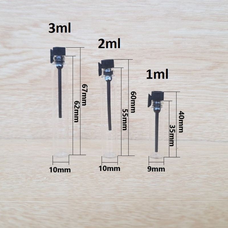 [GIÁ RẺ NHẤT] [Combo 100sp] Lọ Chiết Nước Hoa ❤ Ống chiết mẫu thử nước hoa 1ml 2ml 3ml đựng dầu thơm , phụ kiện du lịch