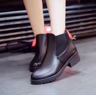 Giày boot da cổ chun giá sỉ