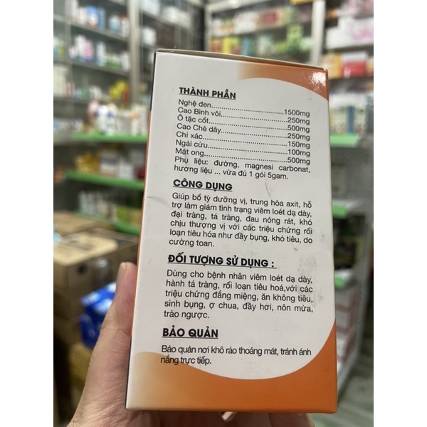 Cốm dạ dày curmin nghệ đen