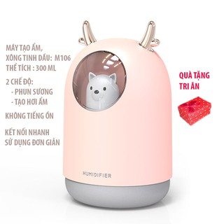 [MẪU MỚI]MÁY XÔNG TINH DẦU PHUN SƯƠNG TẠO ĐỘ ẨM TÍCH HỢP ĐÈN TRANG PHÒNG CỰC ĐẸP