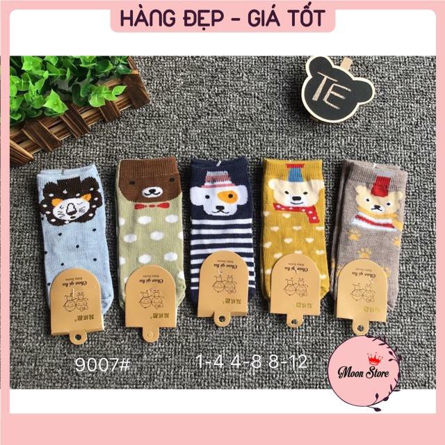 Set 10 đôi tất cổ cao hình con vật đáng yêu có size cho bé 1-13 tuổi mã 9007 📸Video+ảnh thật