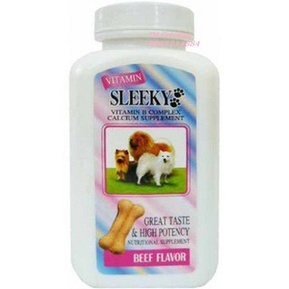 Vitamin, canxi và khoáng tổng hợp vị bò hình xương SLEEKY