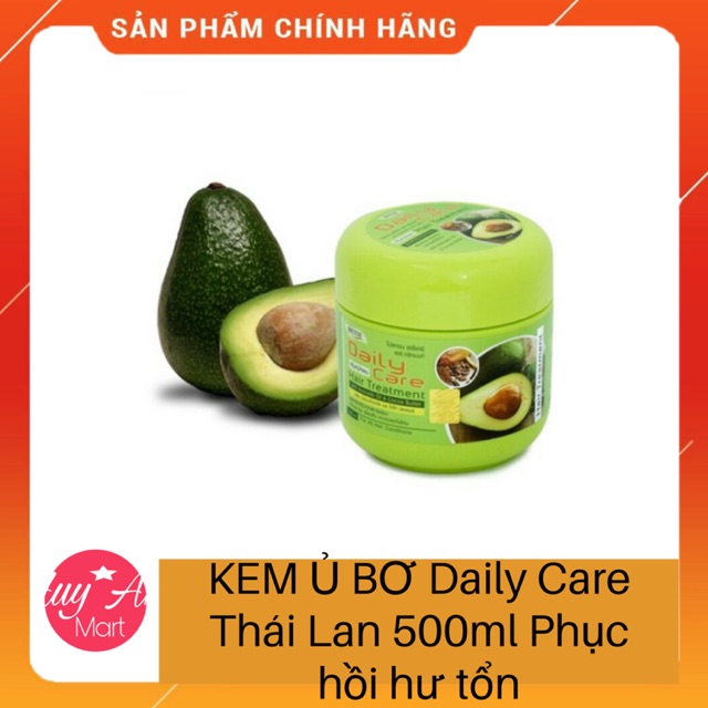 Kem ủ tóc bơ Daily care Thái Lan 500ml Phục hồi hư tổn