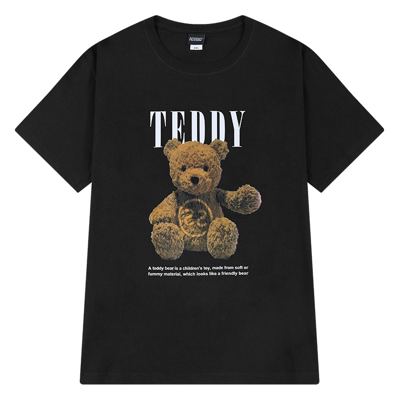 Áo Thun Tay Lỡ GẤU Nam/Nữ TEDDY form rộng unisex chất cotton co dãn mát