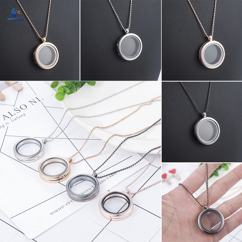 Dây Chuyền Mặt Khung Hình Tròn Bằng Hợp Kim