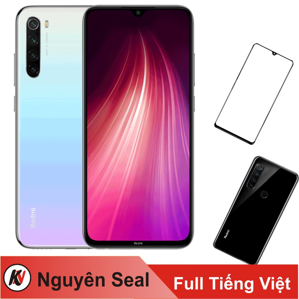 Điện Thoại Xiaomi Redmi Note 8 128GB Ram 6GB Kim Nhung + Ống Lưng  + Cường Lực - Hàng Nhập Khẩu